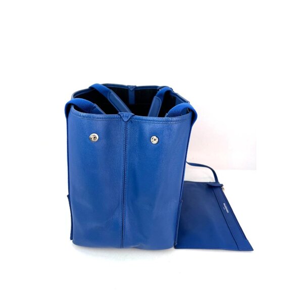 Balenciaga Calfskin S Navy Cabas Blue Tote and Pouch Set - Picture 5 of 16